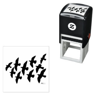 Sello Automático Palomas de vuelo volador