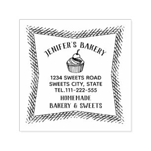 Sello Automático Panadería casera de quequitos de época