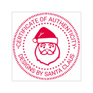 Sello Automático Papá Noel Xmas “Certificado de Autenticidad” #3