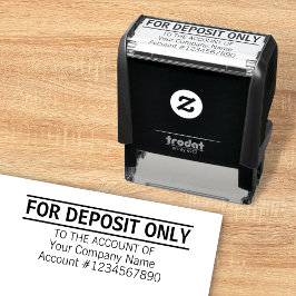 Sello Automático Para Depositar Sólo Personalizado Basic Business O
