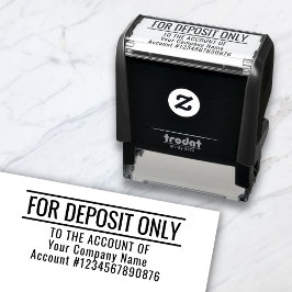 Sello Automático Para Depositar Sólo Personalizado Basic Business O