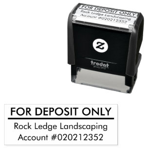 Sello Automático PARA DEPOSITO SOLAMENTE Nombre Comercial Personali