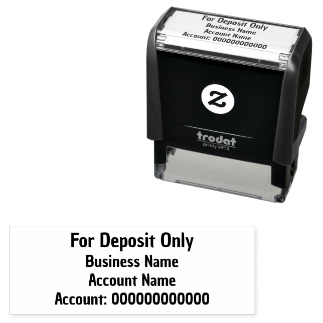 Sello Automático Para Depósito Sólo Nombre Comercial Nombre Acto No (In Situ)