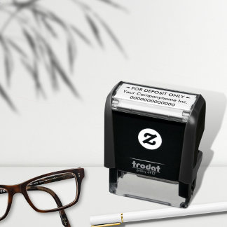Sello Automático Para el banco comercial Personalizado únicamente d