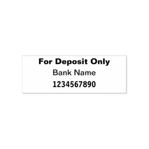Sello Automático Para el banco del depósito solamente/compruebe al
