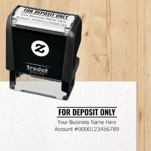 Sello Automático Para el número de cuenta bancaria de sólo nombre c