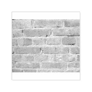Sello Automático Pared de ladrillo antiguo con revestimiento de pel