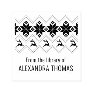 Sello Automático Patrón de suéter escandinavo "desde la biblioteca 