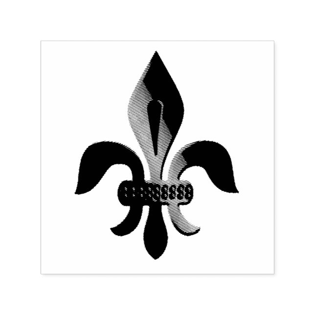 Sello Automático Patrón Fleur-de-lis (Diseño)