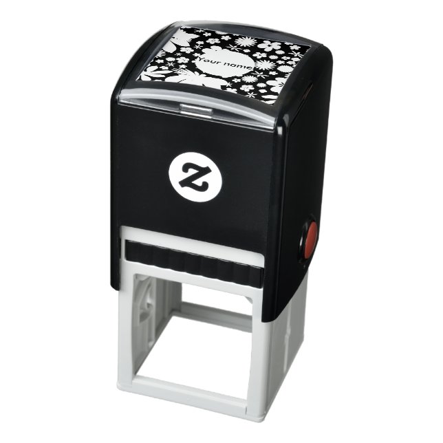 Sello Automático Patrón floral sin foco (Producto)