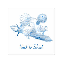 Sello Automático Pavo Cohete Regreso a Clases