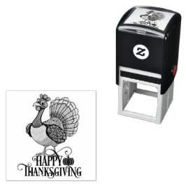 Sello Automático Pavo de Acción de Gracias Lindo