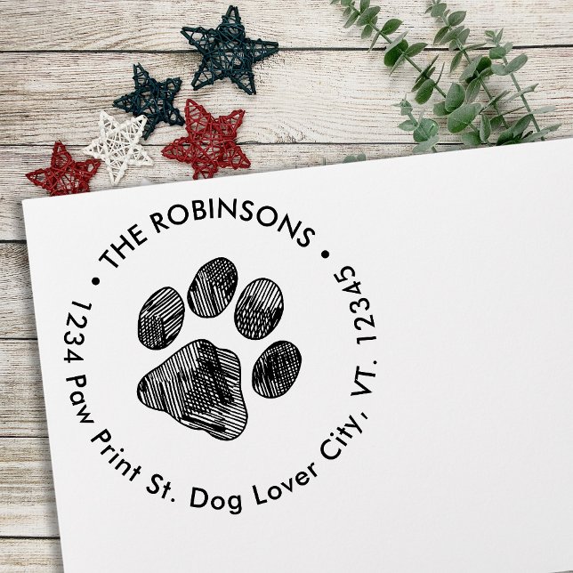 Sello Automático Paw Imprime nueva dirección Movedación de direcció (Subido por el creador)