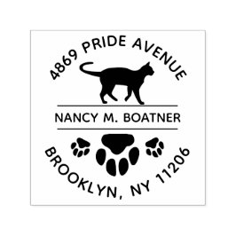 Sello Automático Paw Imprimir la marca de la dirección de retorno d