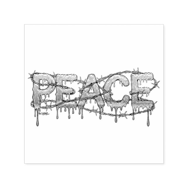 Sello Automático Peace (Diseño)
