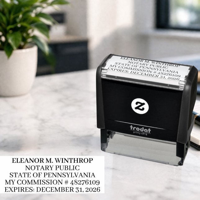 Sello Automático Pennsylvania Notary Public  (Subido por el creador)