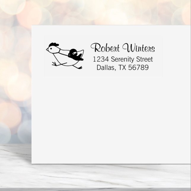 Sello Automático Pequeña dirección de pollo en ejecución de novja (Subido por el creador)