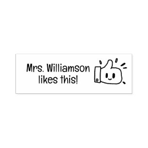 Sello Automático Pequeña estampilla de profesor Personalizado para