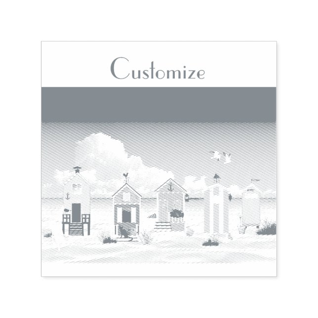 Sello Automático Pequeñas y pequeñas chispas de playa Thunder_Cove (Diseño)