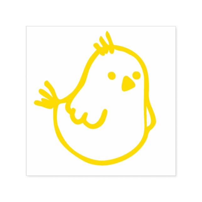 Sello Automático Pequeño pollo de primavera - Pequeño pájaro de can (Diseño)