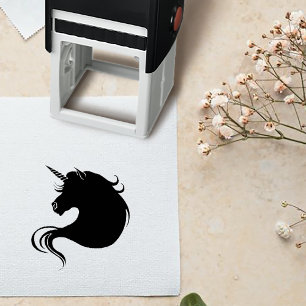 Sello Automático Perfil de Unicornio Amor