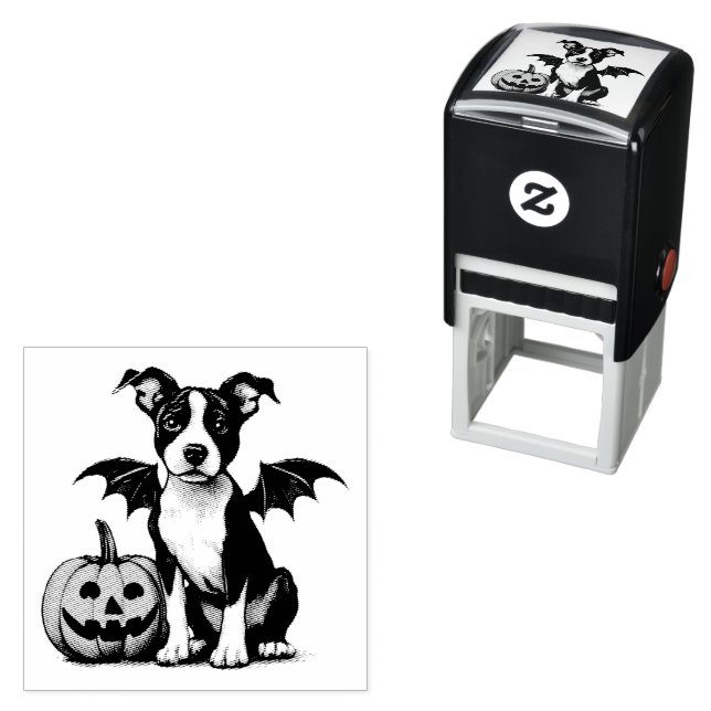 Sello Automático Perrito de Halloween (In Situ)