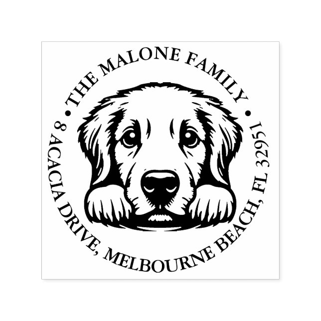 Sello Automático Perro Personalizado Tema Personalizado (Diseño)