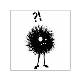 Sello Automático Personaje malvado preguntándose gótico oscuro