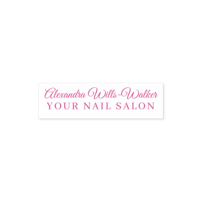 Sello Automático Personal de Nail Salon Business (Diseño)