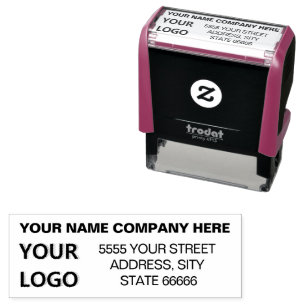Sello Automático Personaliza Tu Nombre Dirección Logotipo Color de 
