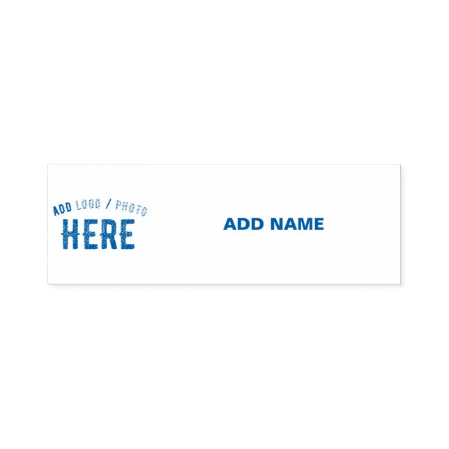 SELLO AUTOMÁTICO PERSONALIZABLE MODERNO ELEGANTE AZUL VERIFICADO MA (Diseño)