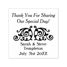 Personalizado Boda Decal Gracias Estampilla De Gom