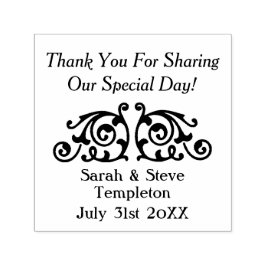 Sello Automático Personalizado Boda Decal Gracias Estampilla De Gom