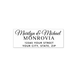 Sello Automático Personalizado Bride y Groom