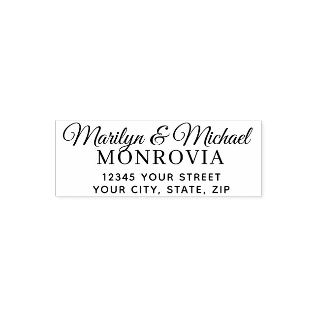 Sello Automático Personalizado Bride y Groom (Diseño)