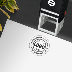 Sello Automático Personalizado Business añada su logotipo Star