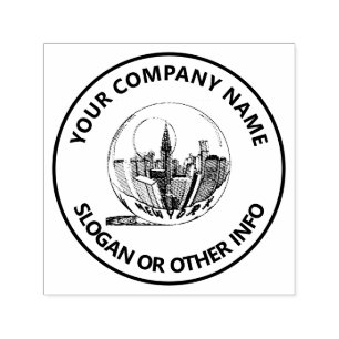 Sello Automático Personalizado Business Logo New York