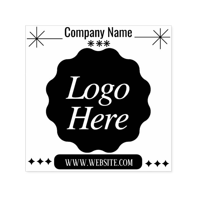 Sello Automático Personalizado Business Logotipo y texto propio de  (Diseño)