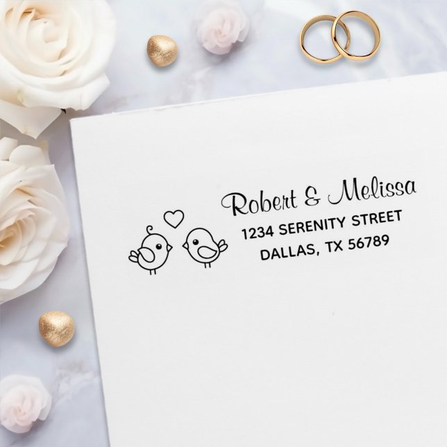 Sello Automático Personalizado Cuto Aves Aves - Dirección Pareja (Subido por el creador)