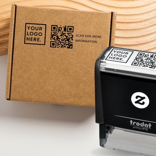 Sello Automático Personalizado de código QR profesional moderno Log (Subido por el creador)
