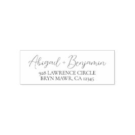 Sello Automático Personalizado de dirección de devolución manuscrit