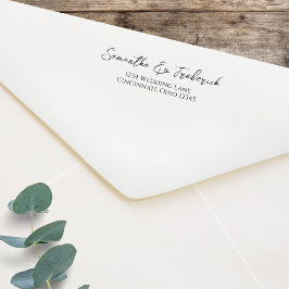 Sello Automático Personalizado de dirección de retorno de caligrafí