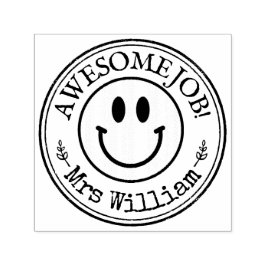 Sello Automático Personalizado de Emoji sonriente de profesor