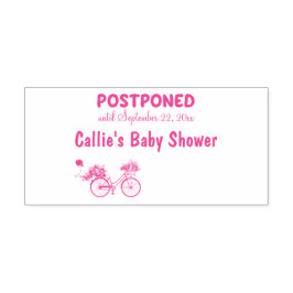 Sello Automático PERSONALIZADO de eventos Baby Shower POSTPONEN Bic