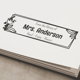 Sello Automático Personalizado "de la biblioteca de"