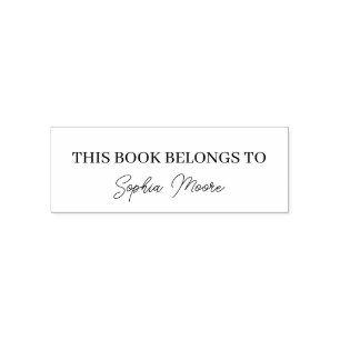 Sello Automático Personalizado De La Biblioteca De Script Moderno