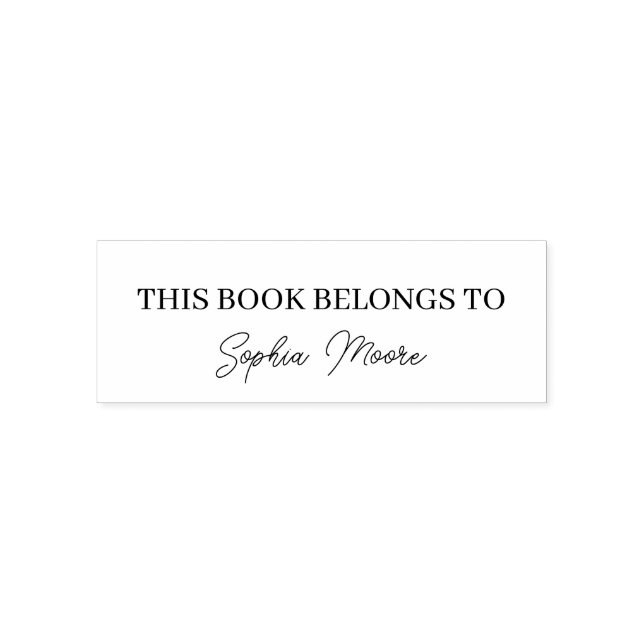 Sello Automático Personalizado De La Biblioteca De Script Moderno (Diseño)