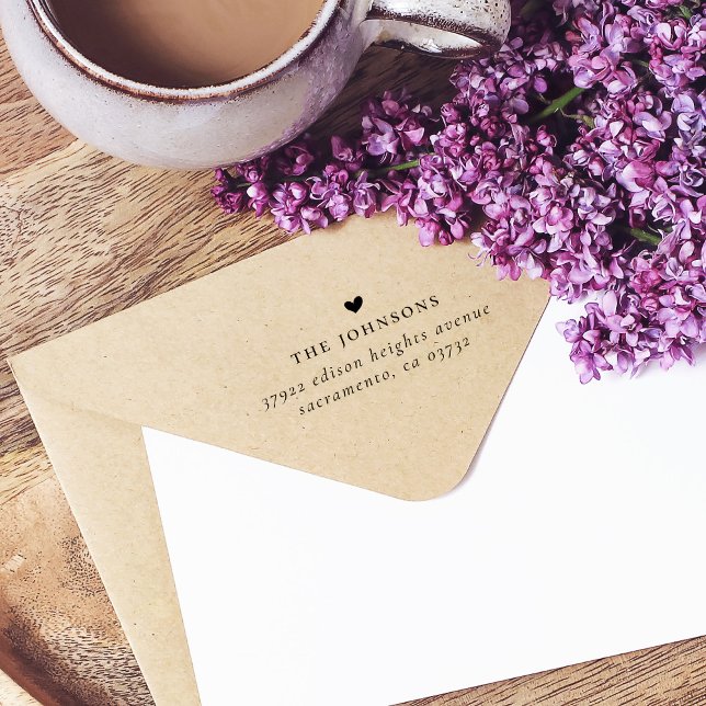 Sello Automático Personalizado de nombre de familia, corazón y dire (Subido por el creador)