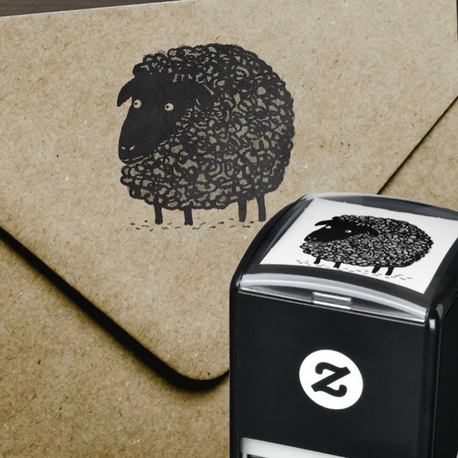Sello Automático Personalizado de ovejas negras (Subido por el creador)