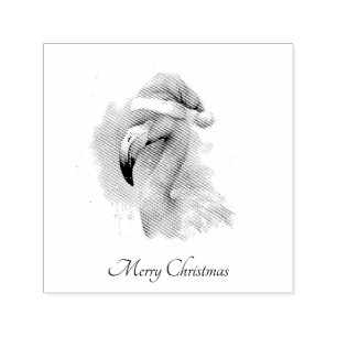 Sello Automático Personalizado de Santa Claus Snowbird Flamingo